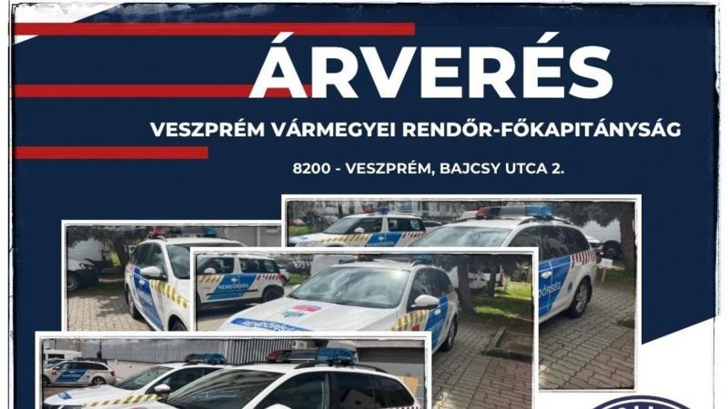 Árverési Hirdetmény - Veszprém Vármegyei Rendőr-főkapitányság

Tisztelt Érdeklődők!

Örömmel értesítjük Önöket, hogy a Veszprém Vármegyei Rendőr-főkapitányság árverést hirdet meg, ahol különböző ingóságok kerülnek kalapács alá. Az árverés célja, hogy a jo
