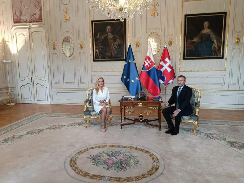 A Pellegrini és Šimkovičová közötti találkozó udvarias, ám feszültséggel teli légkörben indult. | ma7.sk